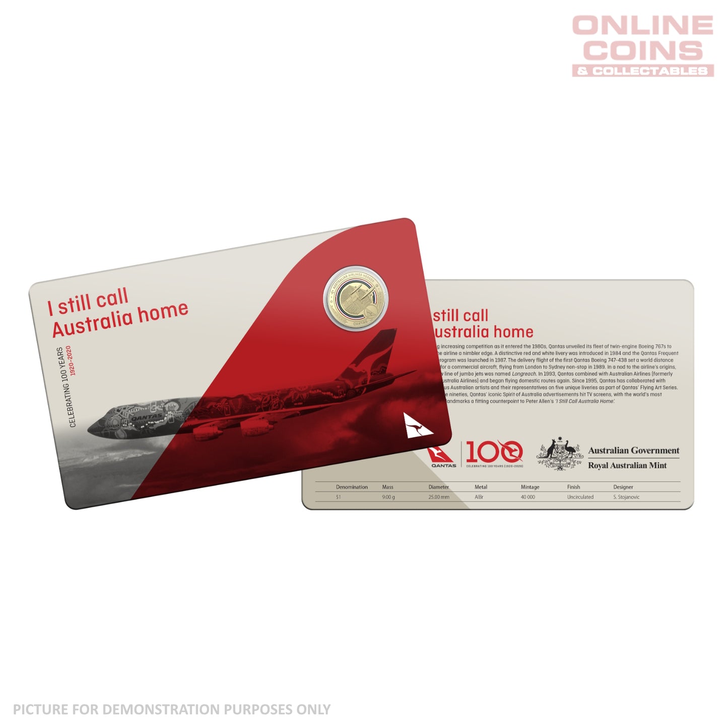 2020 $1 AlBr/Cu Eleven Uncirculated Coin Collection - Qantas Centenary