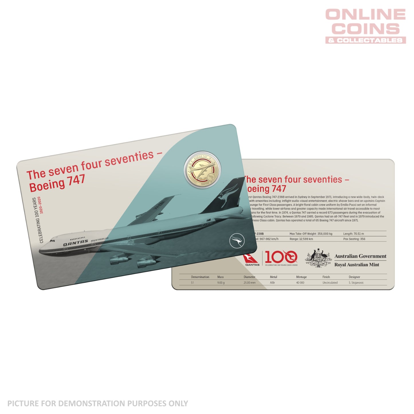 2020 $1 AlBr/Cu Eleven Uncirculated Coin Collection - Qantas Centenary