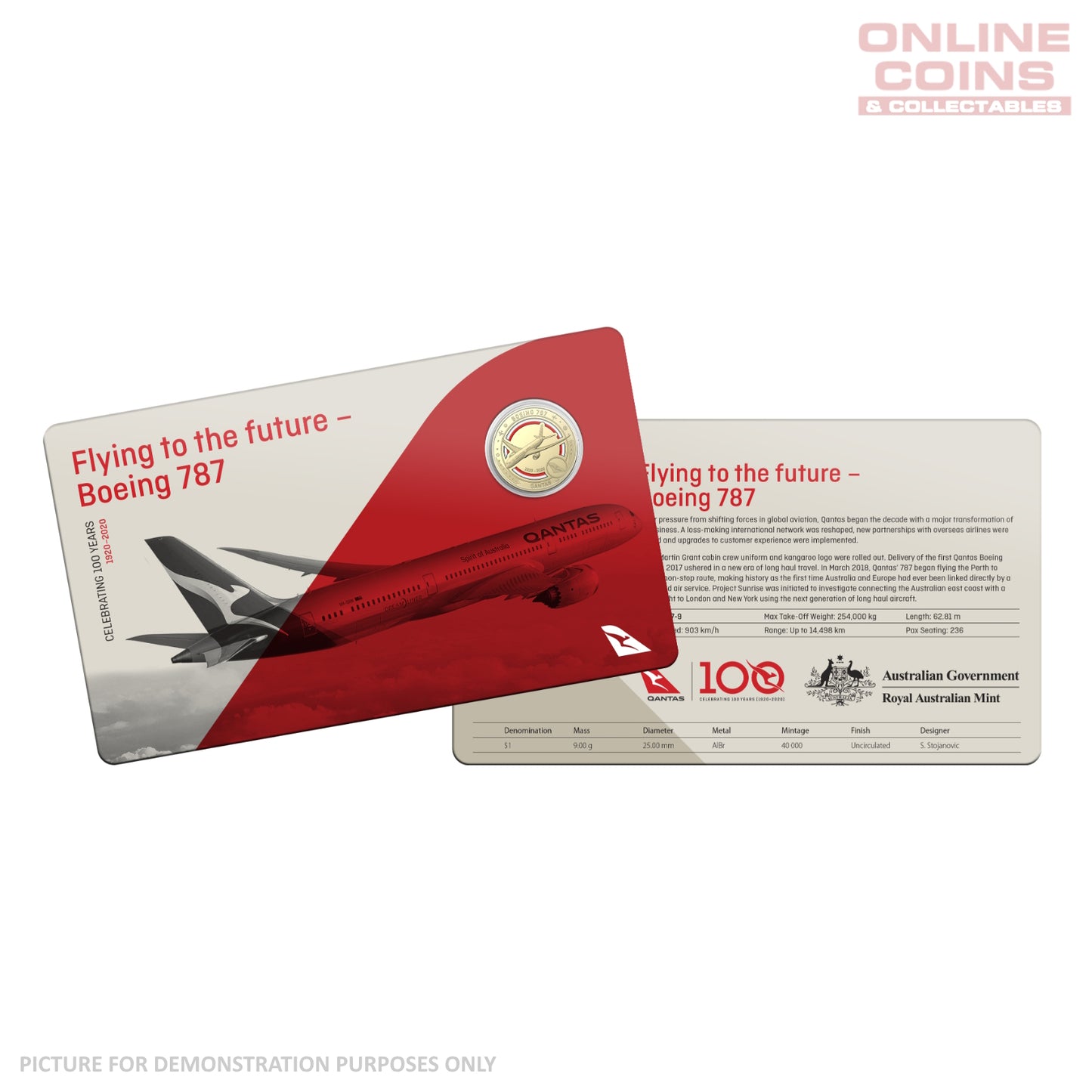 2020 $1 AlBr/Cu Eleven Uncirculated Coin Collection - Qantas Centenary