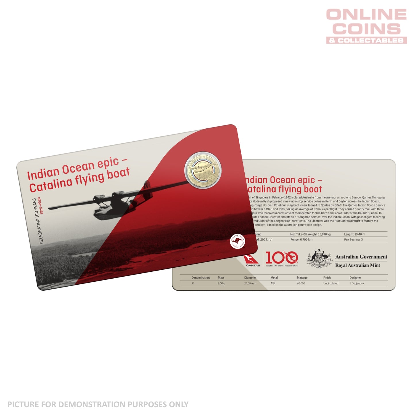 2020 $1 AlBr/Cu Eleven Uncirculated Coin Collection - Qantas Centenary