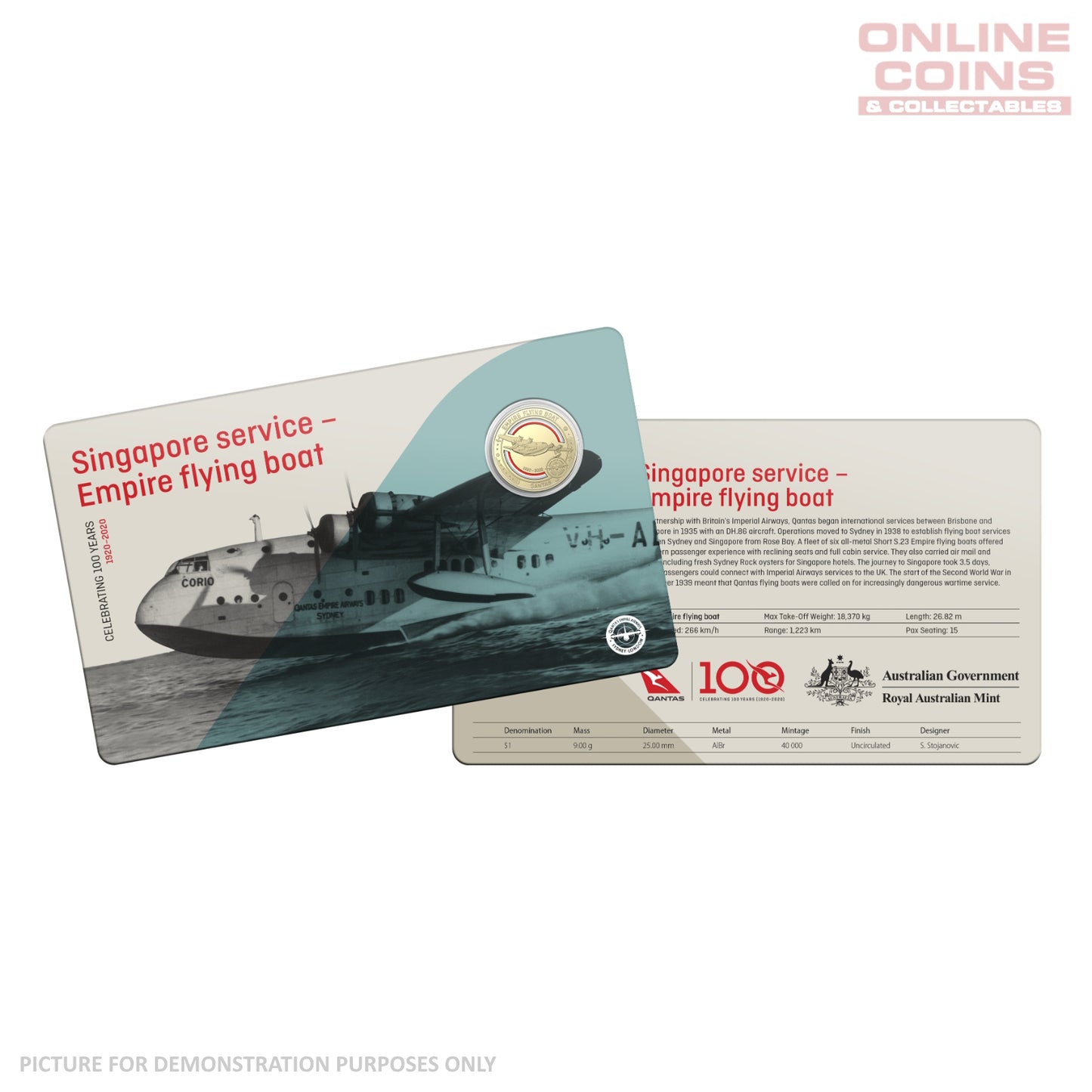 2020 $1 AlBr/Cu Eleven Uncirculated Coin Collection - Qantas Centenary