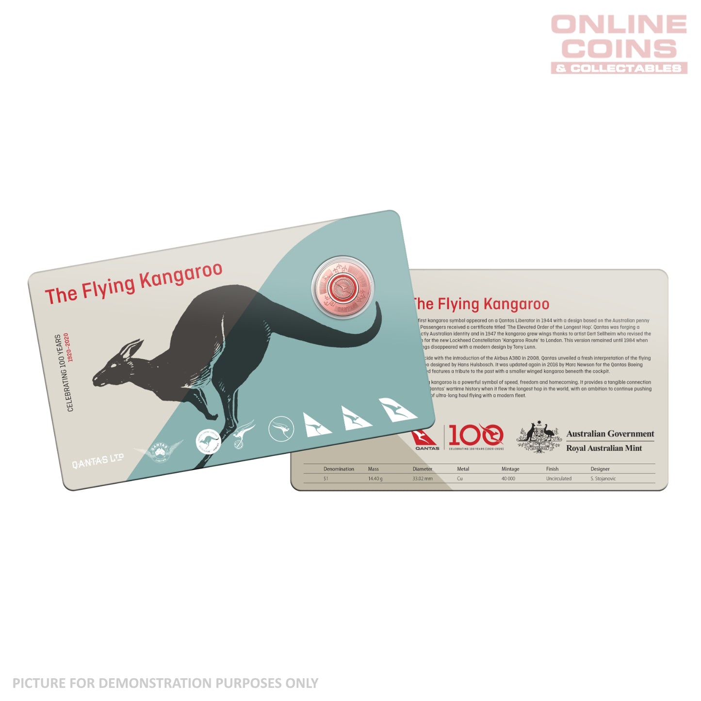 2020 $1 AlBr/Cu Eleven Uncirculated Coin Collection - Qantas Centenary