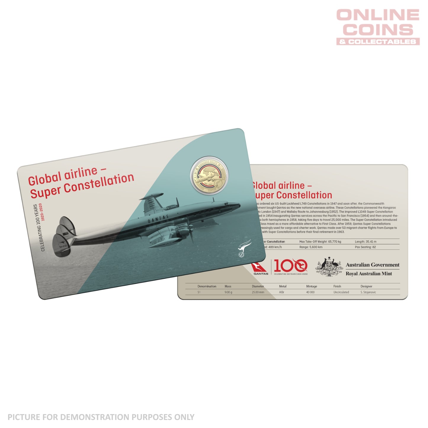 2020 $1 AlBr/Cu Eleven Uncirculated Coin Collection - Qantas Centenary