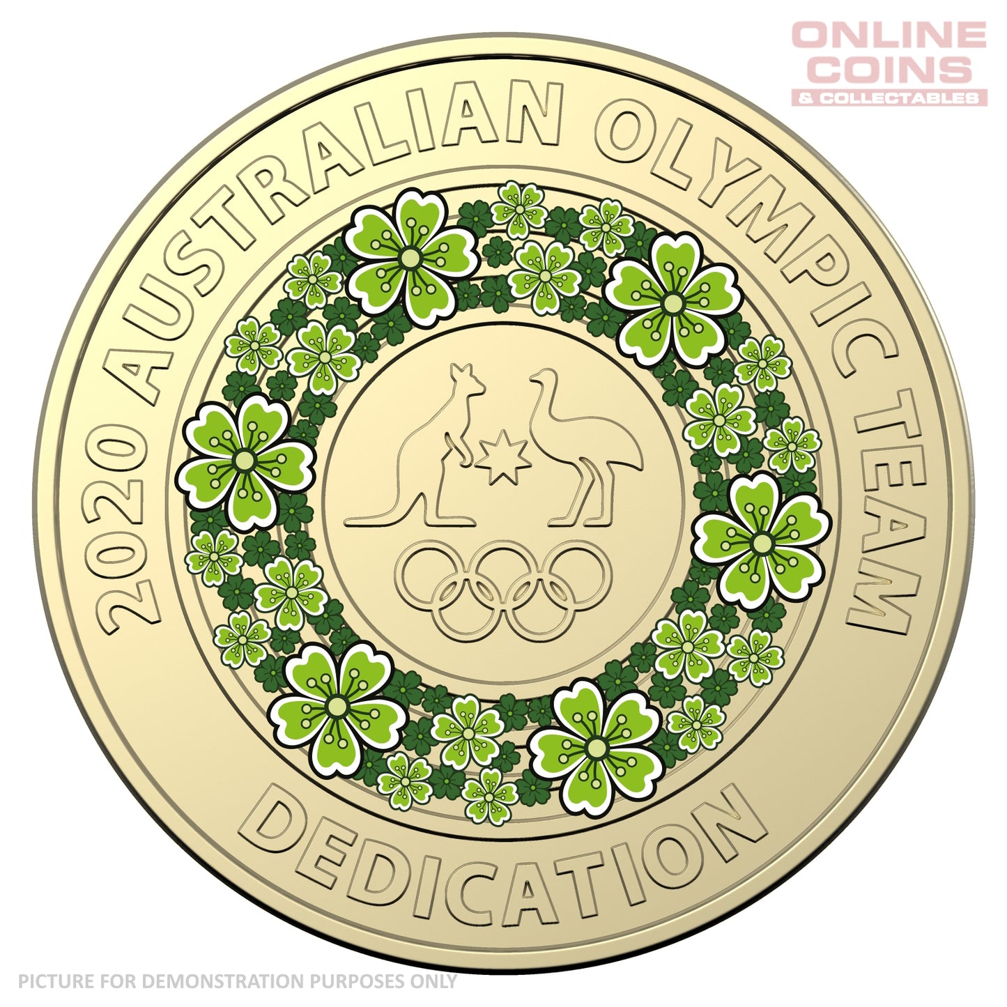 2020 $2 AlBr Coloured Uncirculated Five Coin Collection - Tokyo Olympics Hockey