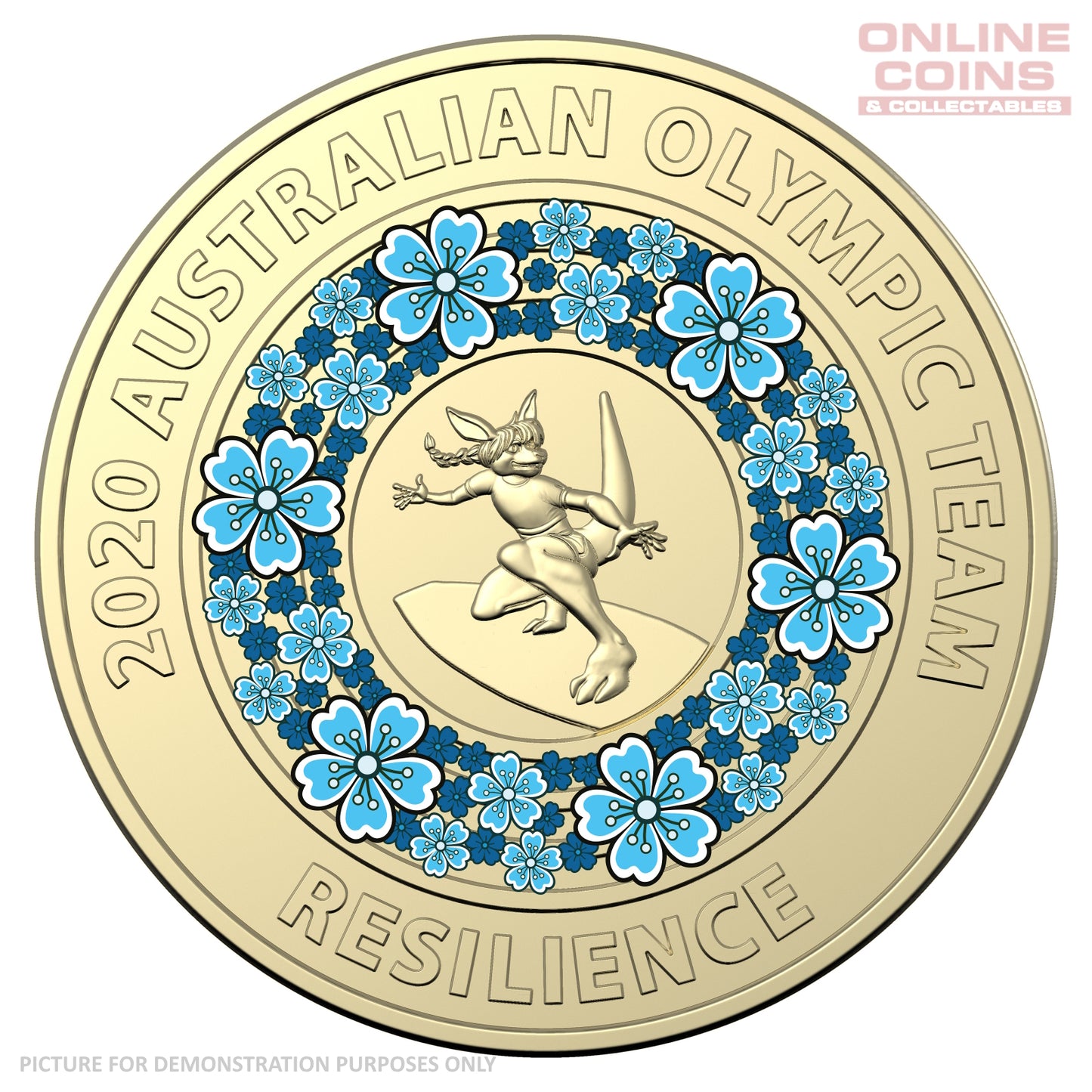 2020 $2 AlBr Coloured Uncirculated Five Coin Collection - Tokyo Olympics Hockey