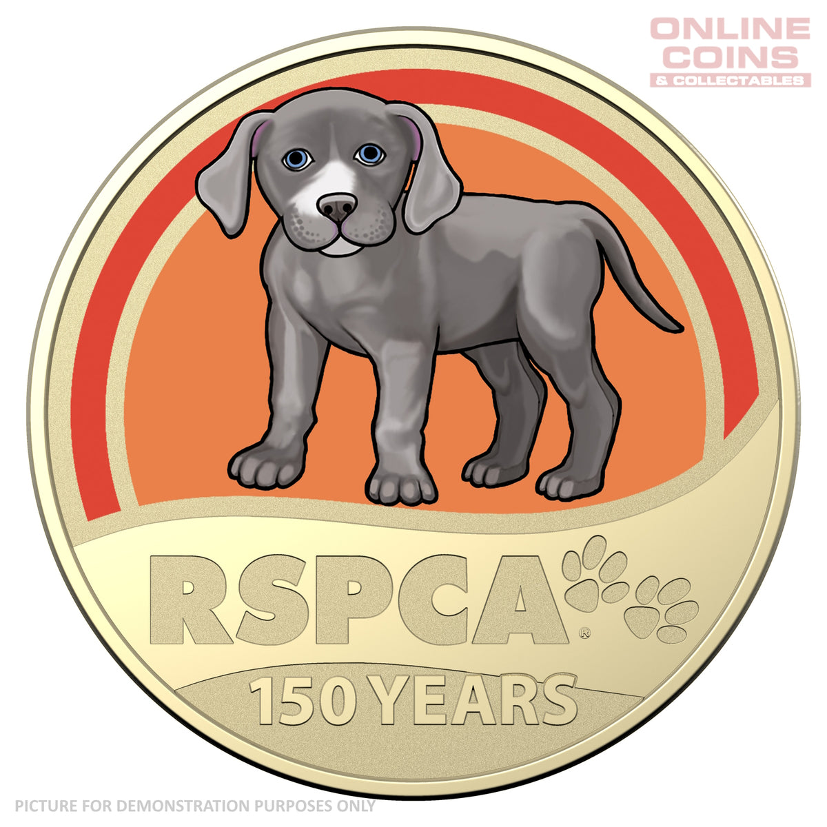 Blue Ridge Hound Coin 2021 $1 AIBr Coloured Uncirculated Carded Coin - RSPCA Dog – Online ...