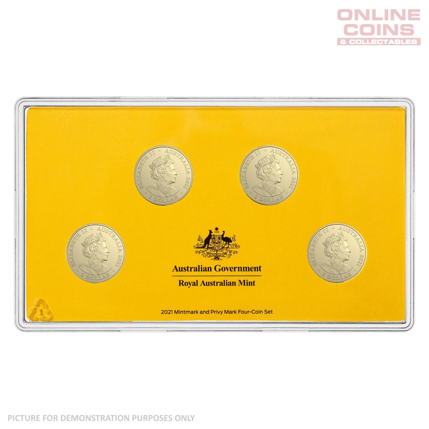 2021 $1 AlBr Mintmark and Privy Mark Uncirculated 4 Coin Set - Heroes of the Sky