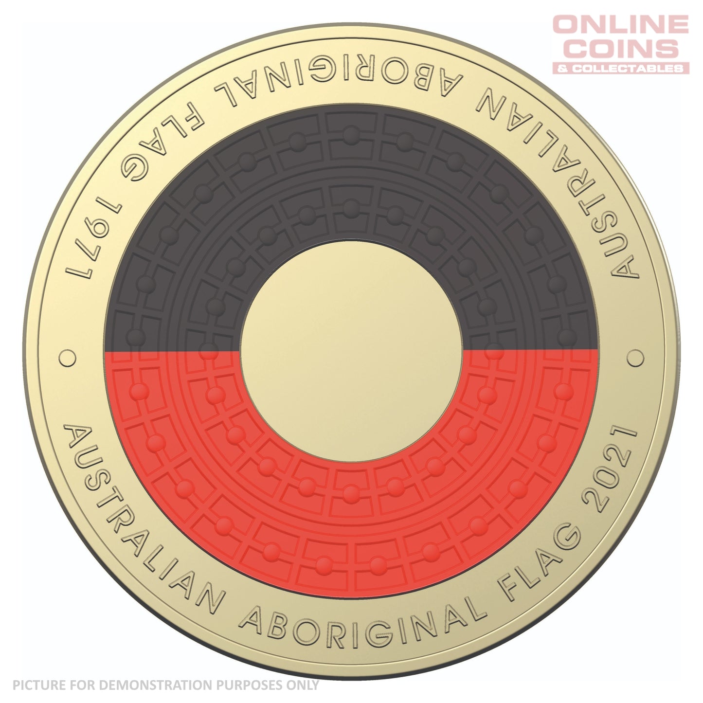 2021 50th Anniversary of the Aboriginal Flag - $2 AlBr Coloured Circulating Loose Coin