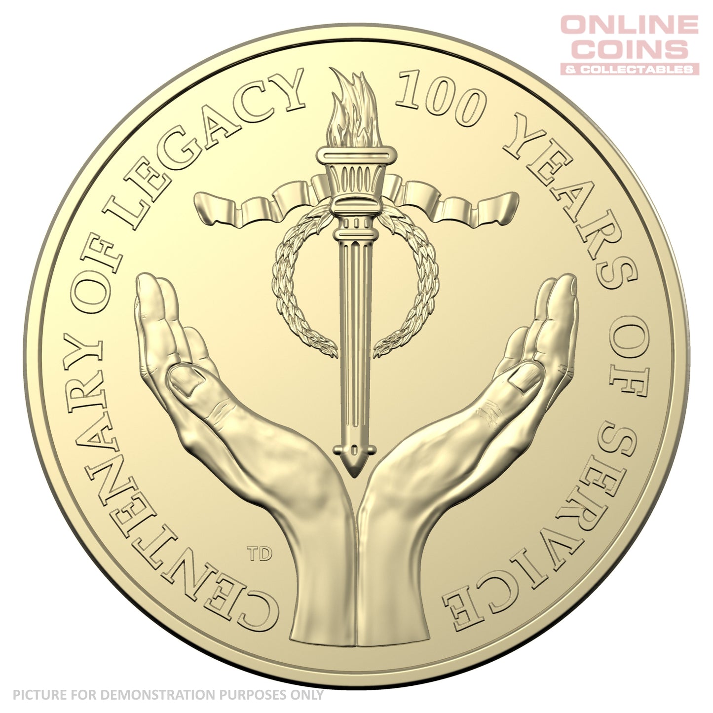 2023 $1 AlBr Uncirculated Carded Coin - Centenary of Legacy Packaging