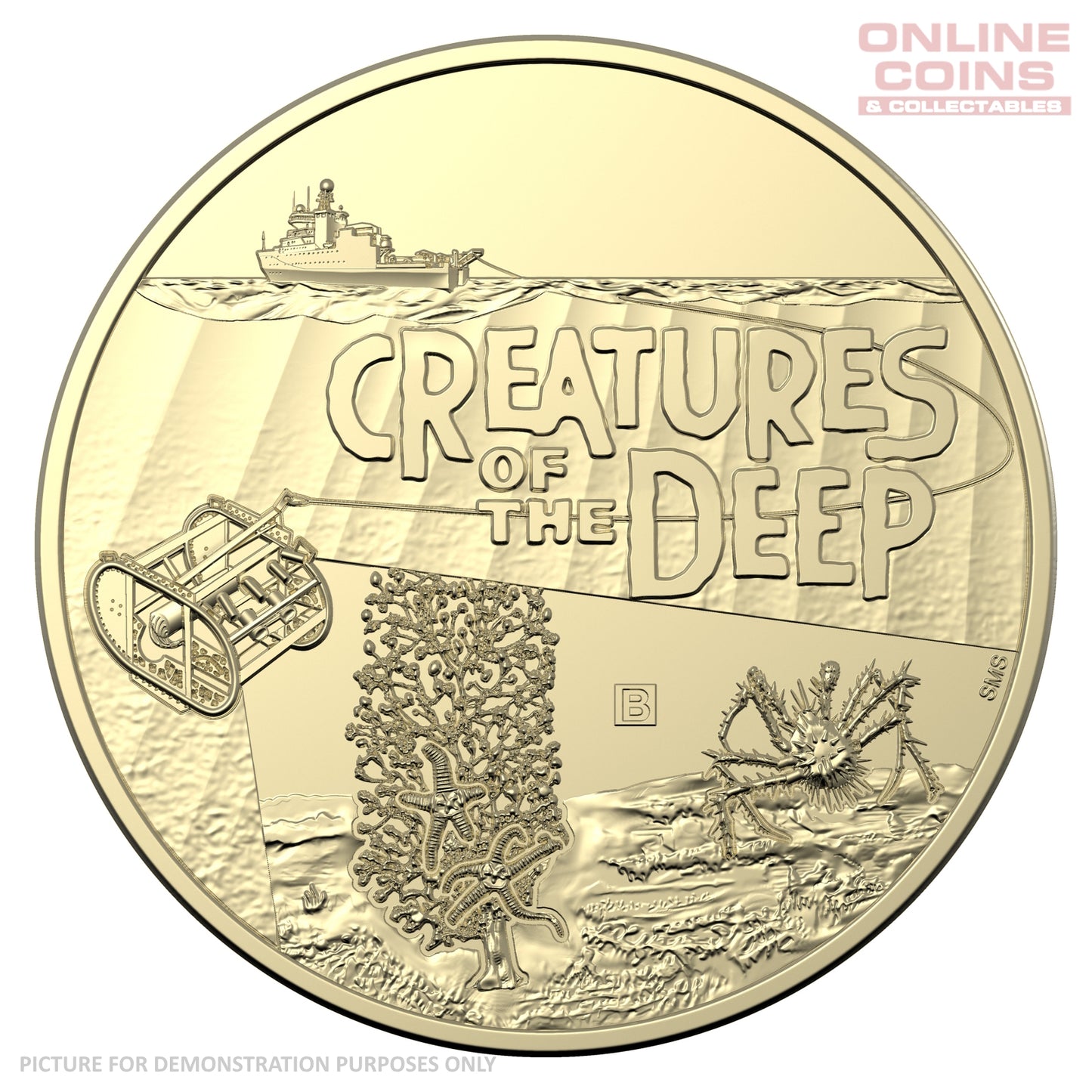 2023 $1 AlBr Mintmark and Privy Mark Uncirculated 4 Coin Set - Creatures of the Deep