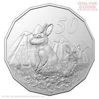 2023 50c CuNi Uncirculated Tetra-Decagon Carded Coin – Year of the Rabbit