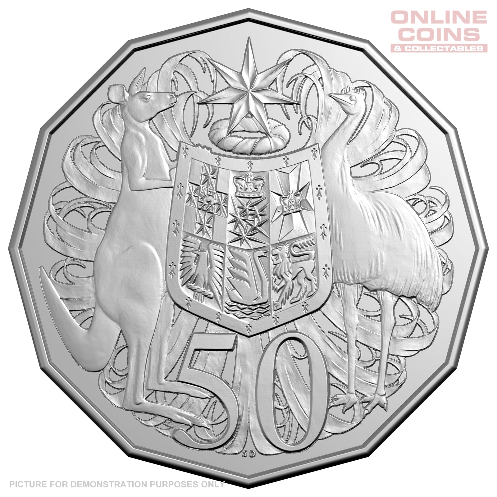 2024 Royal Australian Mint King Charles III Obverse - Uncirculated LOOSE 50c Coin From RAM Set