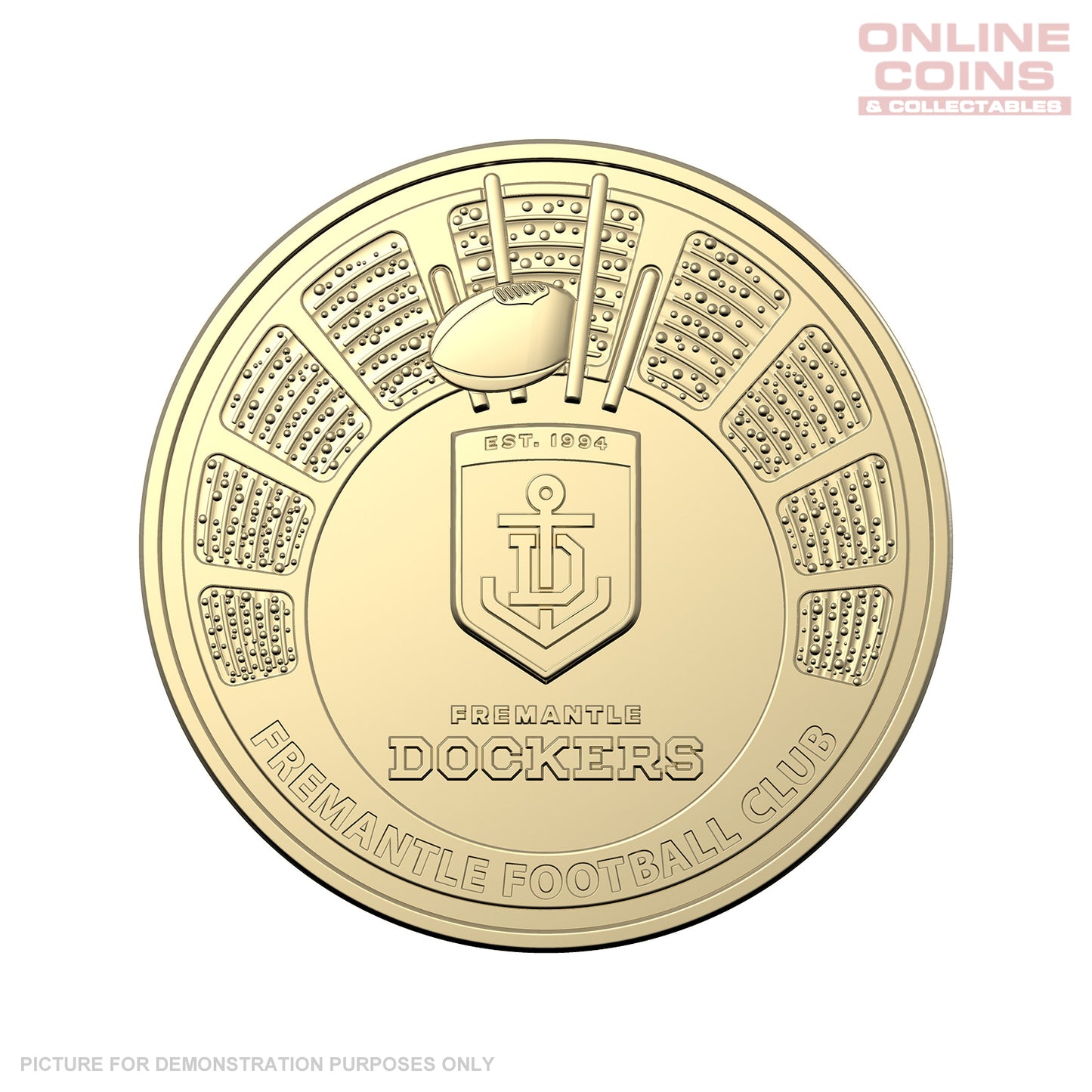 AFL 2024 $1 Uncirculated Coin - Fremantle Dockers