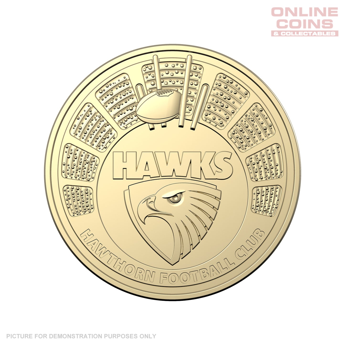 AFL 2024 $1 Uncirculated Coin - Hawthorne Hawks