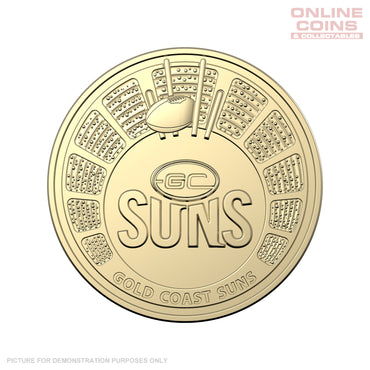 AFL 2024 $1 Uncirculated Coin - Gold Coast Suns