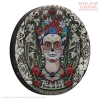 2024 Perth Mint 2oz Silver Antiqued Coloured Coin - Frida Kahlo
