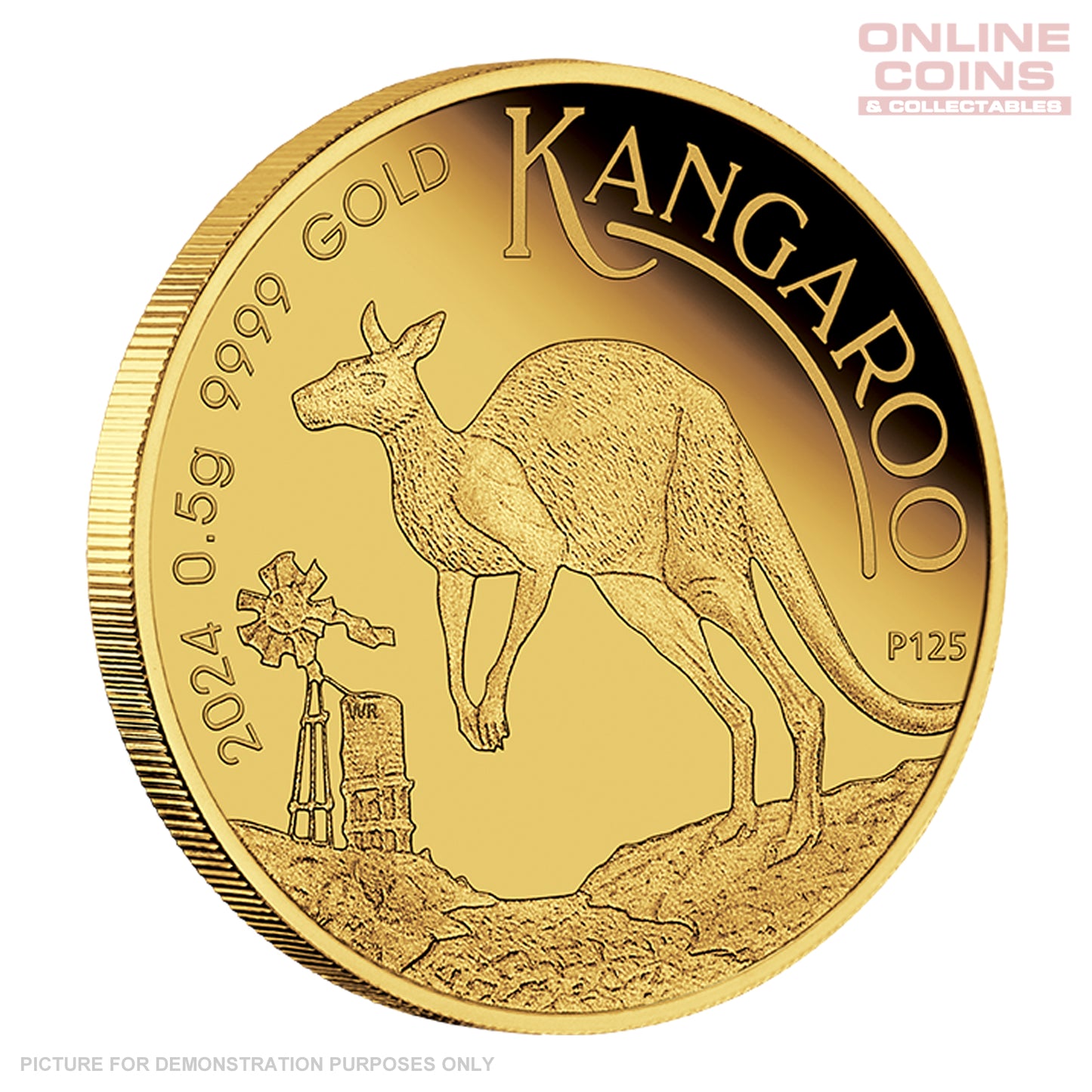Perth Mint 0.5g Gold Proof Coin in Card - Mini Roo