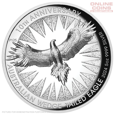 2024 Perth Mint 5oz Silver High Relief Coin - Wedge-Tailed Eagle 10th Anniversary