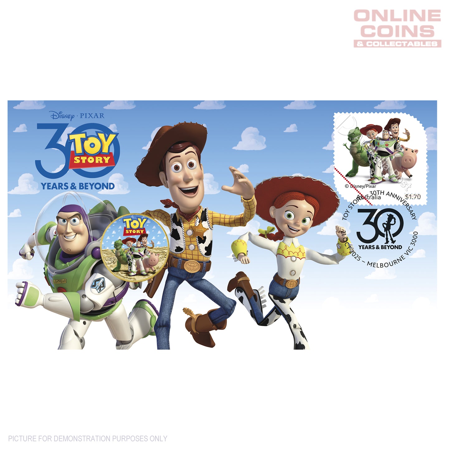 2025 Perth Mint Stamp and Coin Cover (PNC) - 30 Years of Toy Story