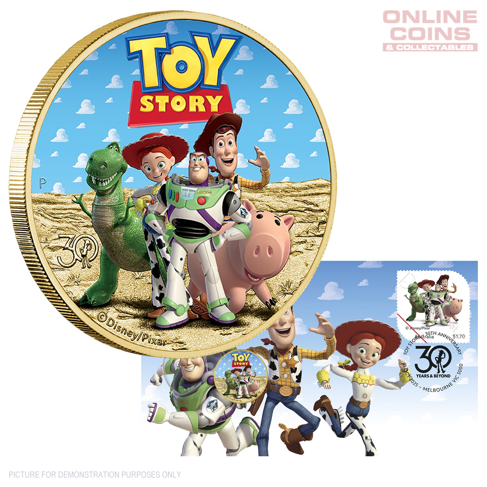 2025 Perth Mint Stamp and Coin Cover (PNC) - 30 Years of Toy Story
