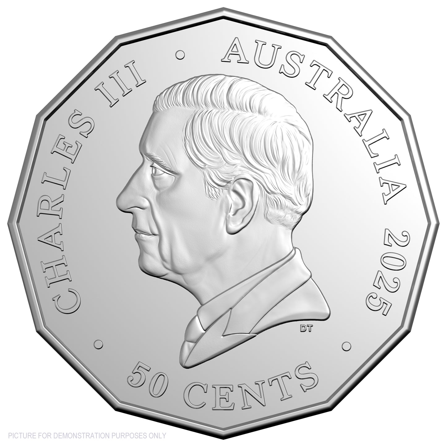 2025 RAM 50c Coloured Uncirculated Coin - Christmas Festive Florals - RED Packaging