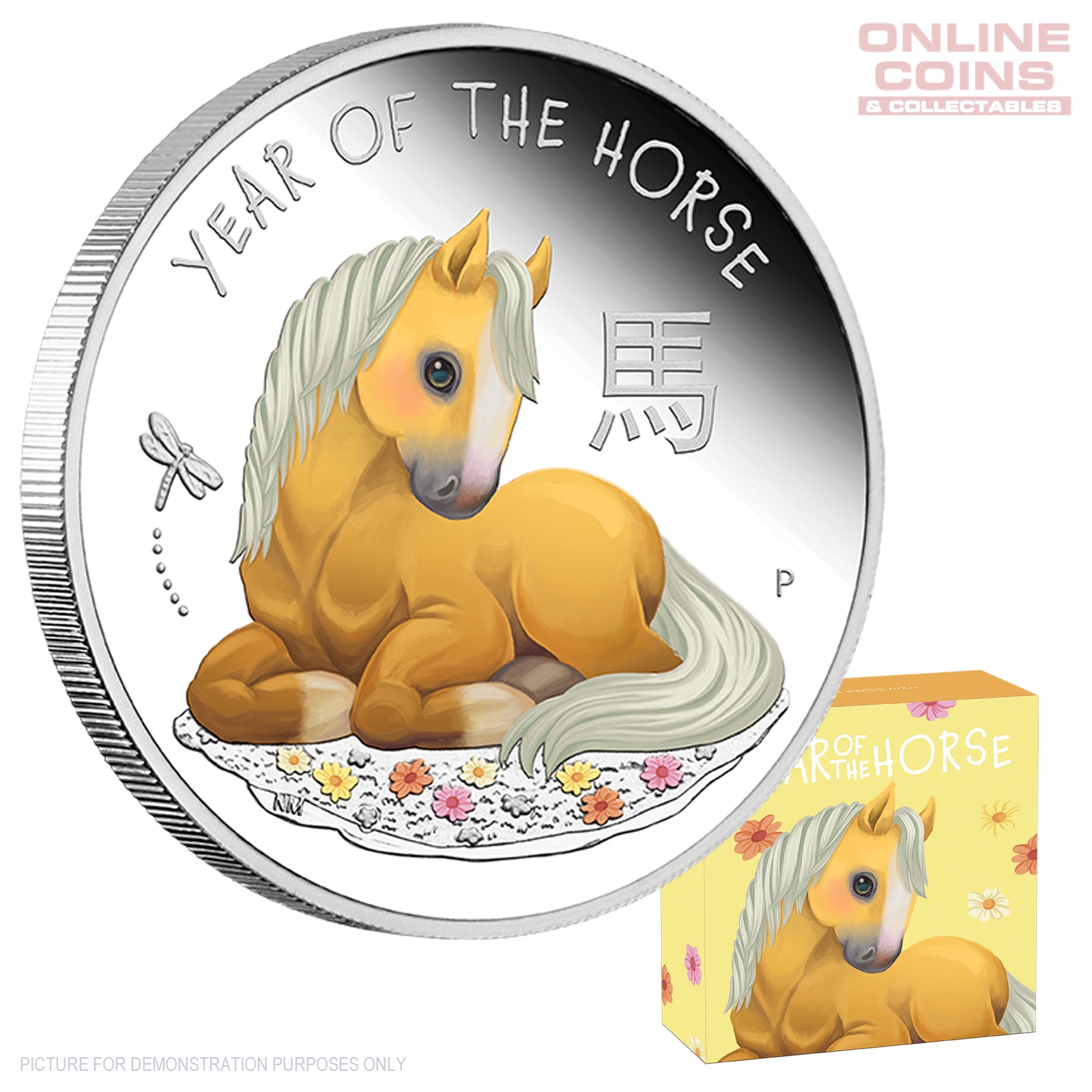 2026 Perth Mint 1/2oz Silver Proof Coloured Coin - Baby Horse