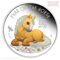 2026 Perth Mint 1/2oz Silver Proof Coloured Coin - Baby Horse