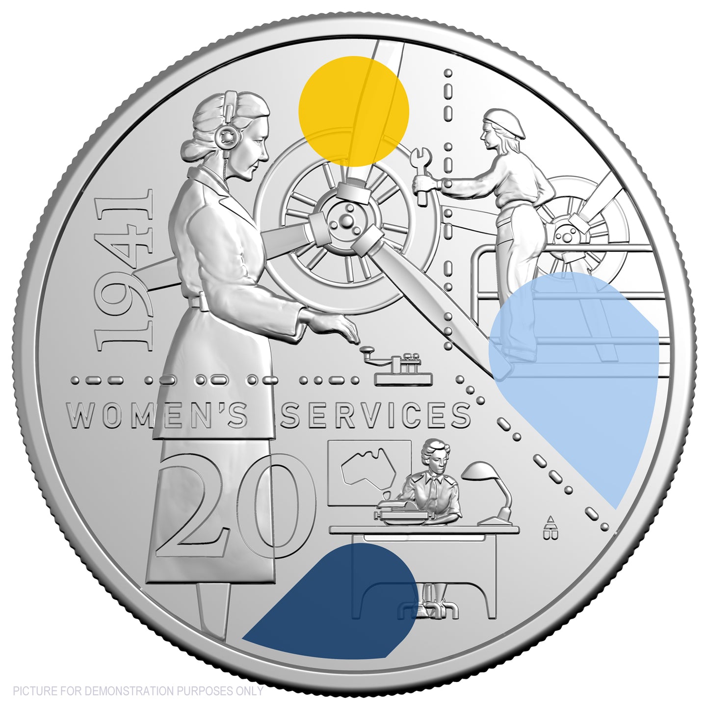 2026 RAM 1941: Service Amid Strife - Coloured Uncirculated 3 Coin Set
