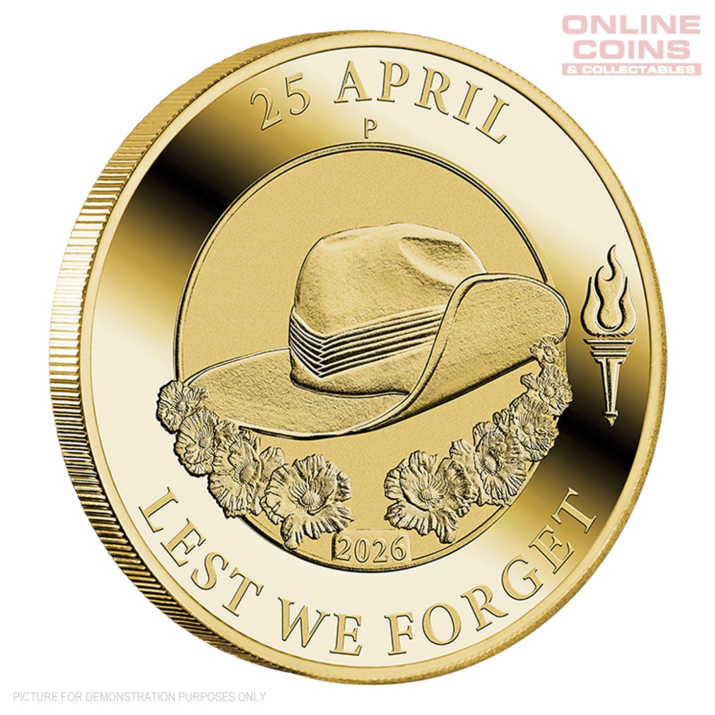2026 Perth Mint ANZAC Day $1 Coin in Card