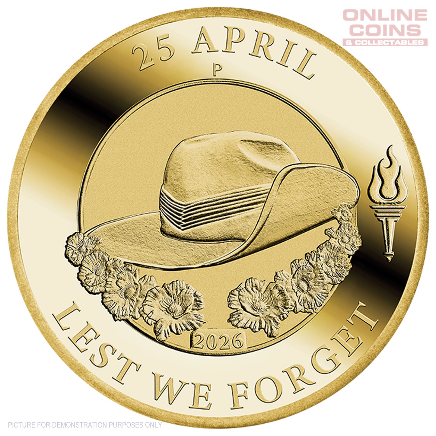 2026 Perth Mint ANZAC Day $1 Coin in Card