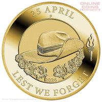 2026 Perth Mint ANZAC Day $1 Coin in Card