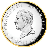 Perth Mint 2026 2oz Silver Proof High Relief Gilded Coin AUSTRALIAN KOOKABURRA