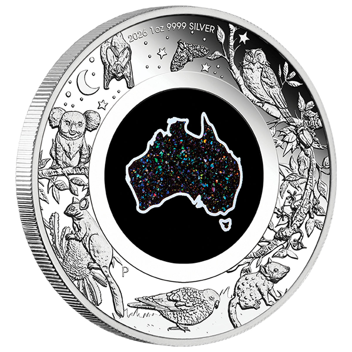Perth Mint 2026 1oz Silver Proof Matrix Opal Coin - GREAT SOUTHERN LAND - NOCTURNAL