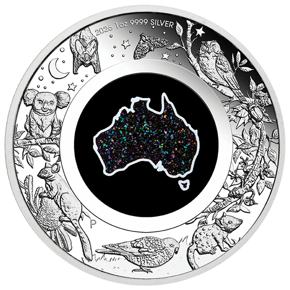 Perth Mint 2026 1oz Silver Proof Matrix Opal Coin - GREAT SOUTHERN LAND - NOCTURNAL