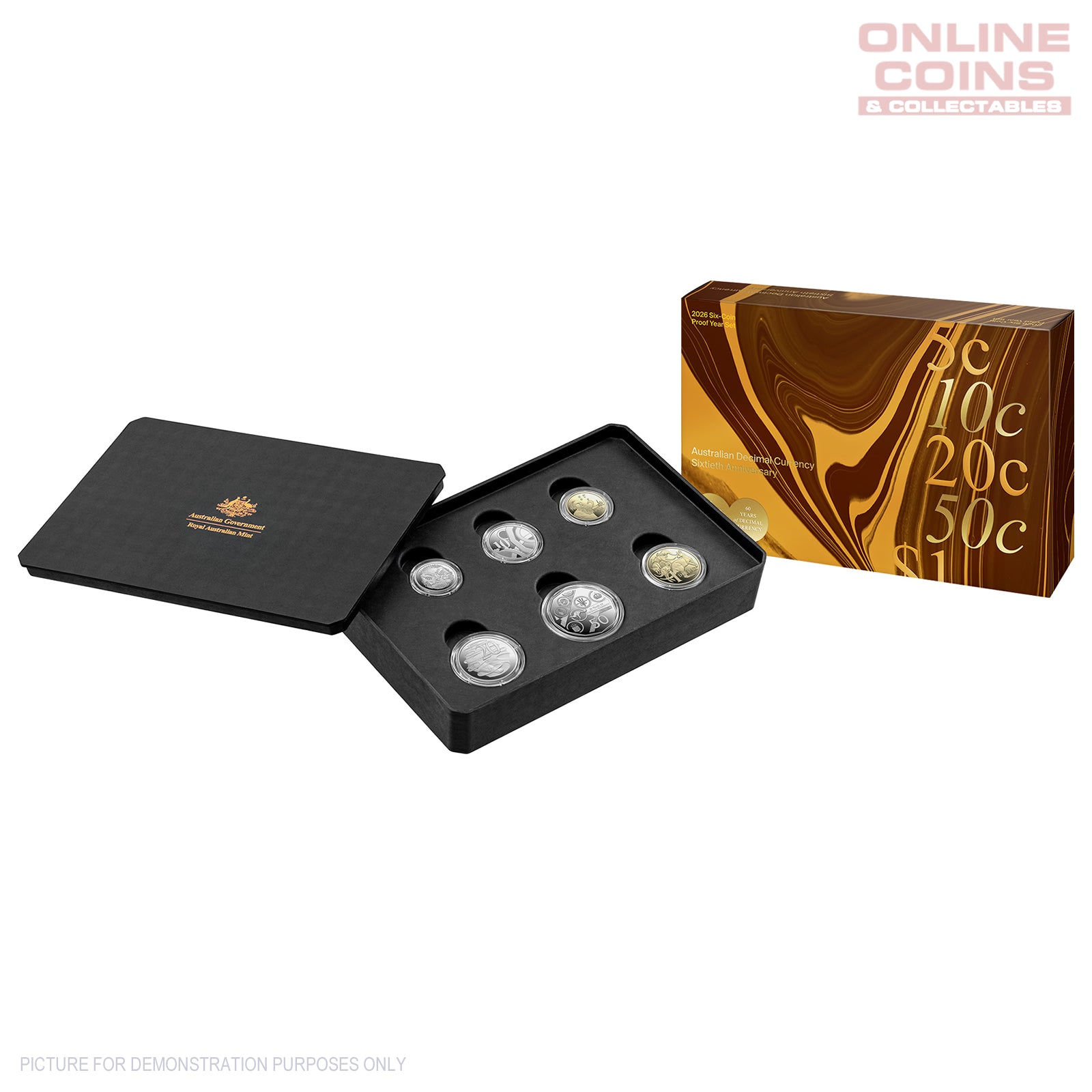 2026 RAM Proof Six Coin Set - 60th Anniversary of Decimal Currency