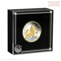 2026 Perth Mint QEII 100th Bday Florin 1oz Silver Proof Gilded Coin
