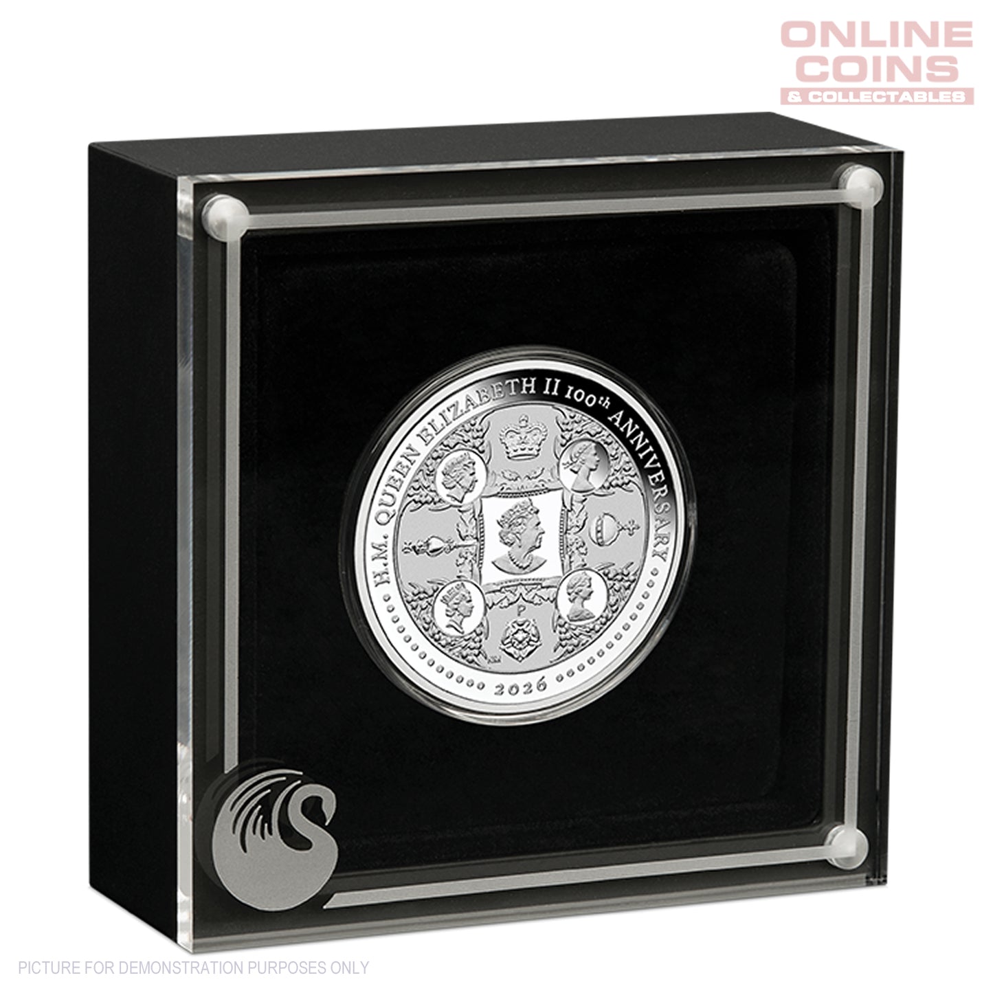 2026 Perth Mint QEII 100th Birthday 1oz Silver Proof Coin