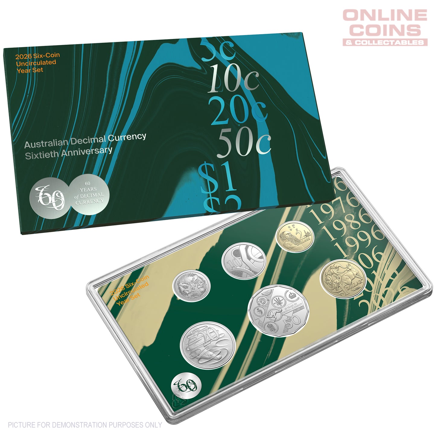 2026 RAM Uncirculated Six Coin Set - 60th Anniversary of Decimal Currency