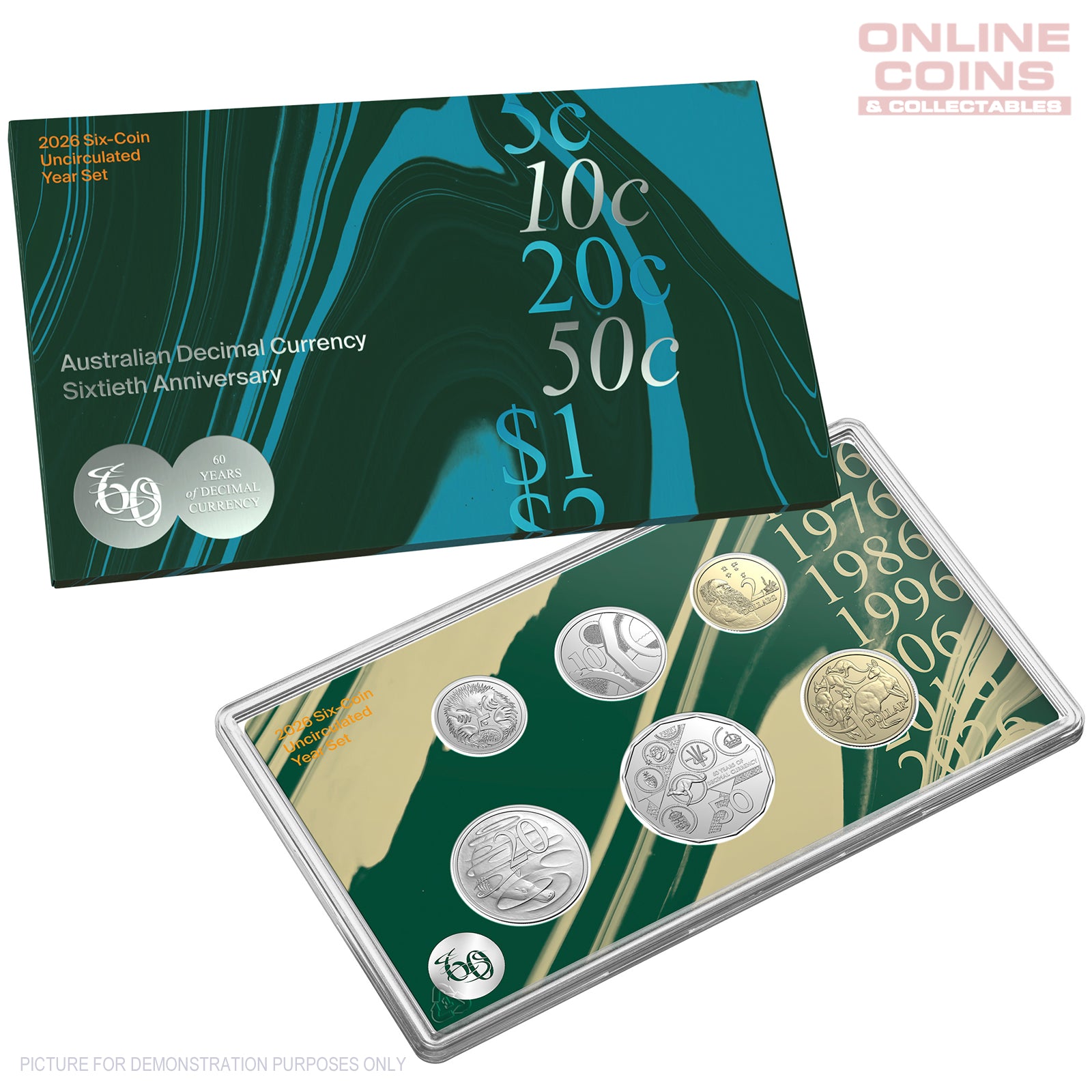 2026 RAM Uncirculated Six Coin Set - 60th Anniversary of Decimal Currency