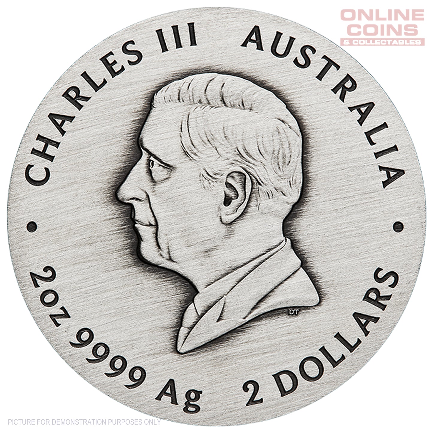 2026 Perth Mint 2oz Silver Aniqued Coin - Australian Lunar Series III – Year of the Horse
