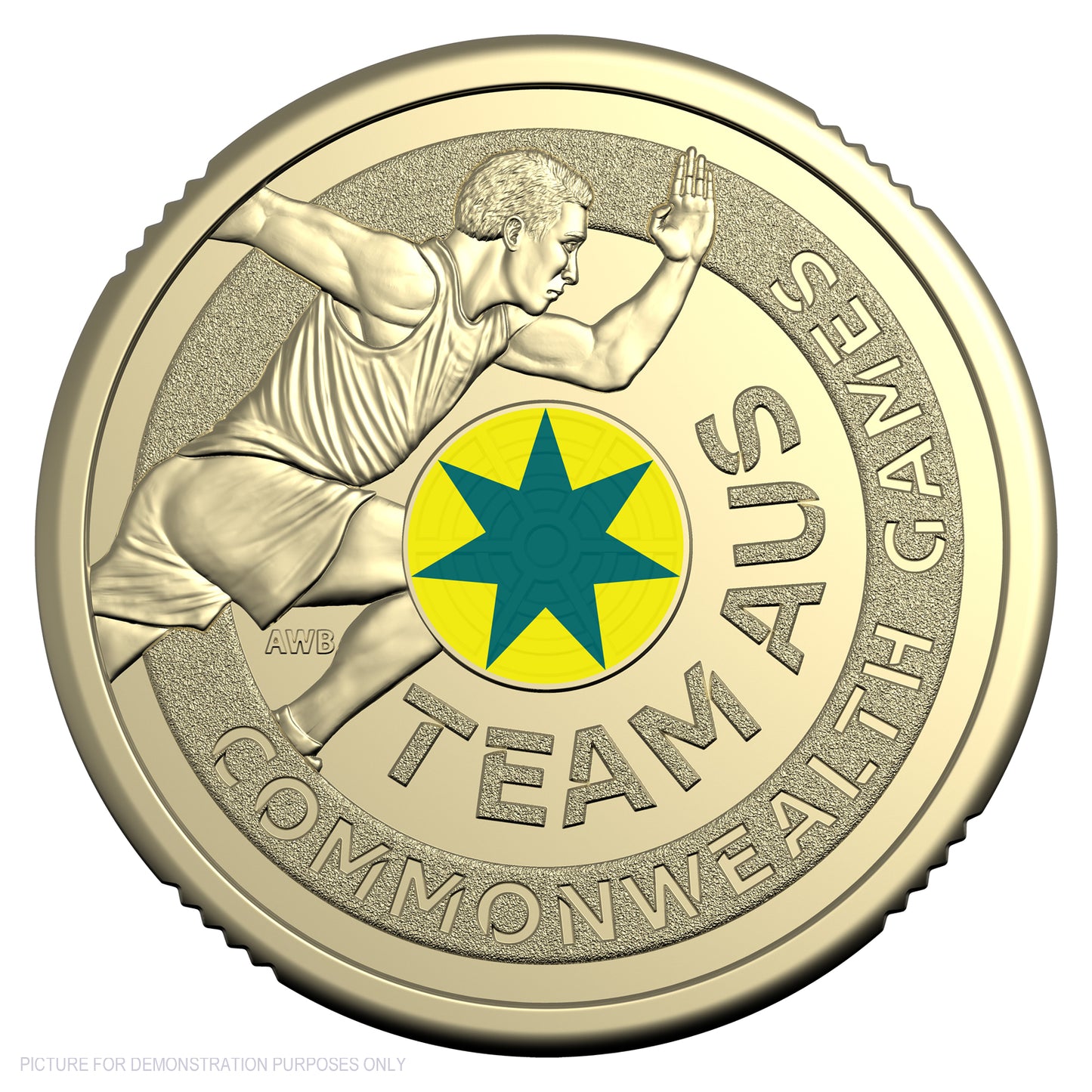 2026 RAM Commonwealth Games Team - $2 Coloured Three Coin Set