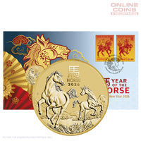 2026 Perth Mint Stamp and Coin Cover - Year of the Horse