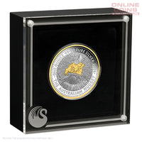 2026 Perth Mint 1oz Silver Proof Gilded Coin - 40t h Anniversary of the Australian Nugget