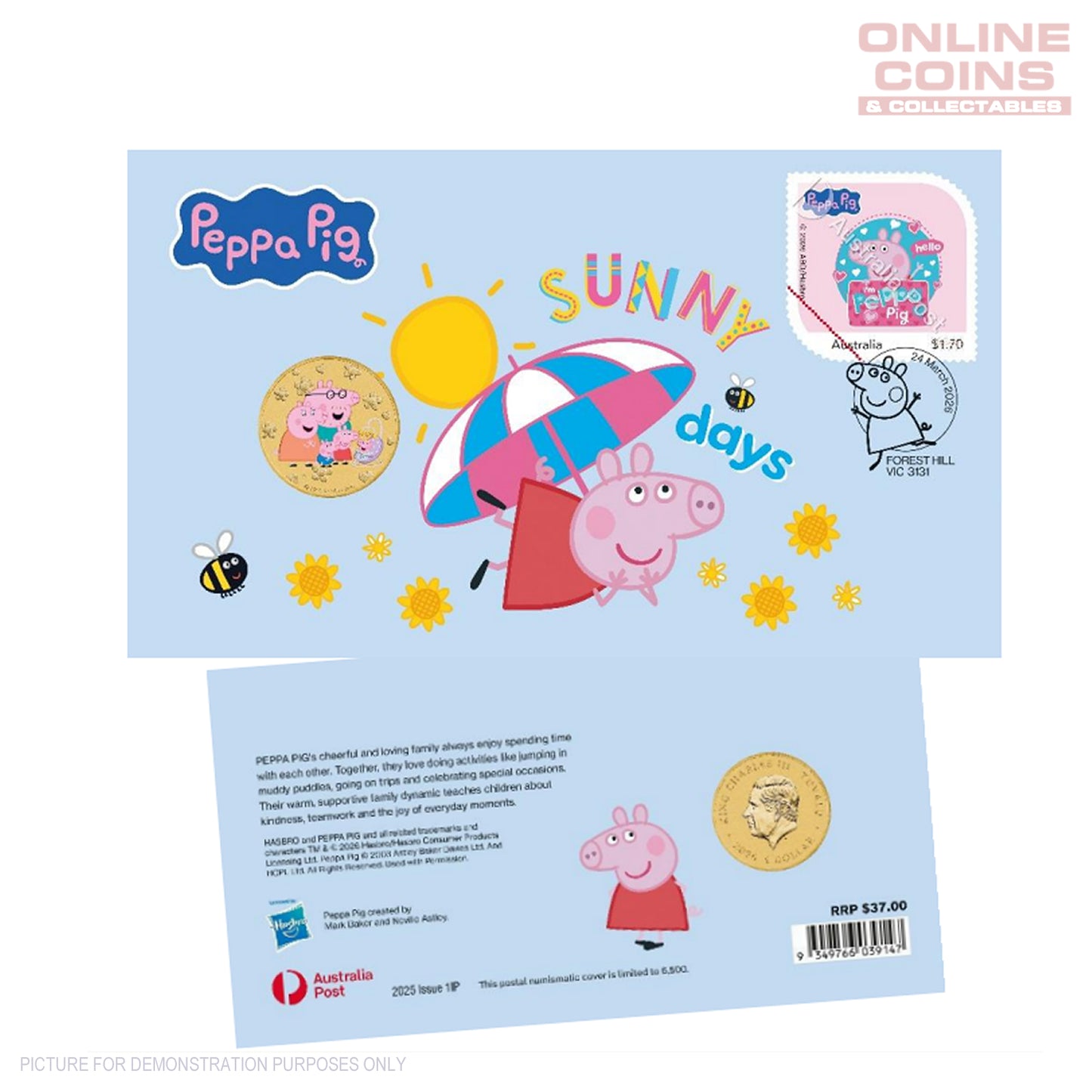 2026 Perth Mint - Peppa Pig Stamp & Coin Cover