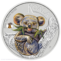 2026 Perth Mint Australian Koala with Liberty Bell Privy 1oz Silver Coloured Coin - ANA Coin Show
