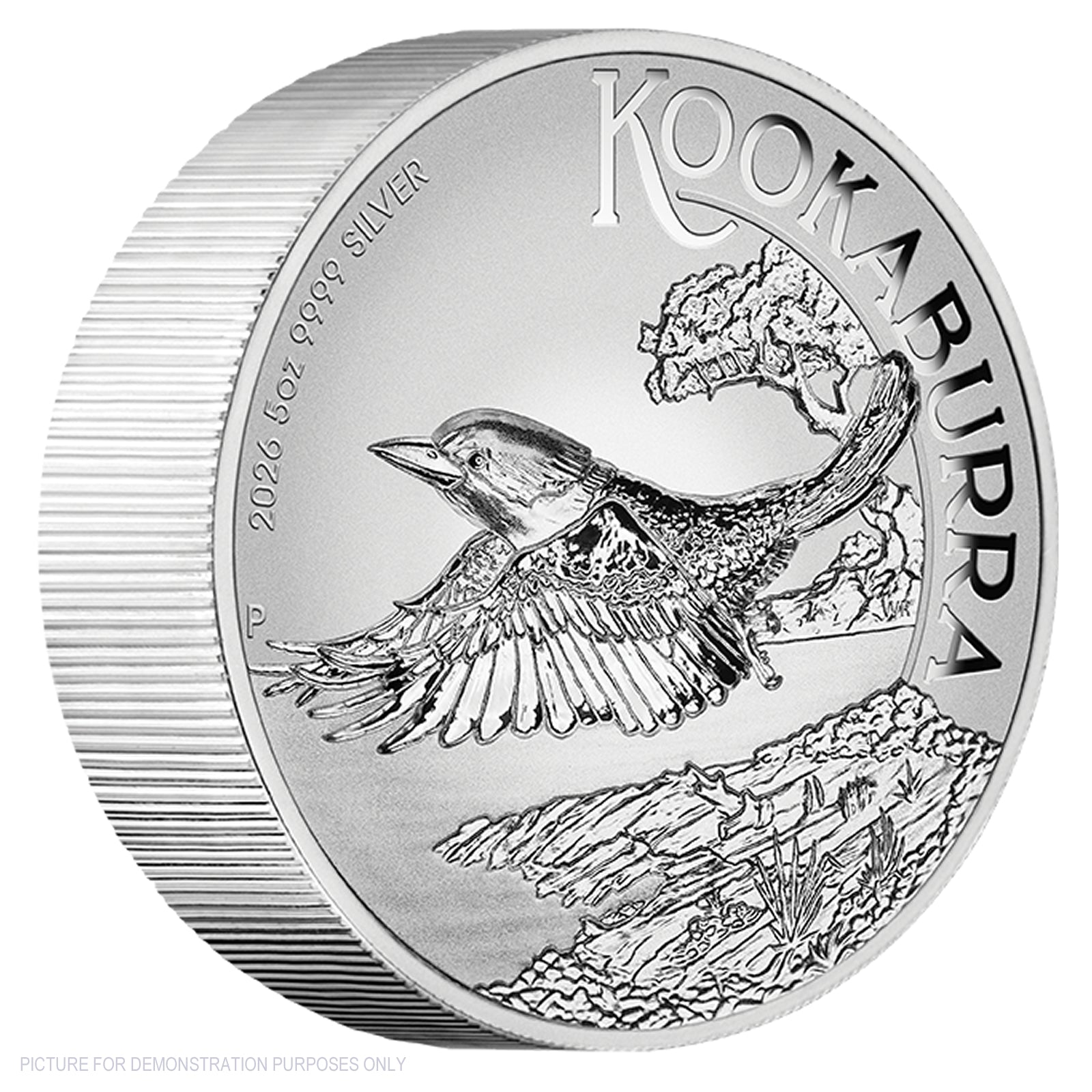 2026 Perth Mint 5oz Silver Incused Coin - Australian Kookaburra