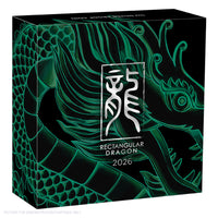 2026 Perth Mint 1oz Silver Proof Rectangular Coin - Dragon