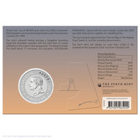 2026 Perth Mint 1oz Silver Coloured Coin in Card - Sundowner Red Kangaroo