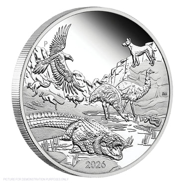 2026 Perth Mint 1oz Silver Proof Coin - Wonders of Australia - The Outback