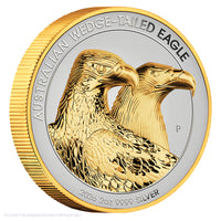 2026 Perth Mint 2oz Silver Enhanced Reverse Proof Ultra High Relief Gilded Coin - Australian Wedge-Tailed Eagle